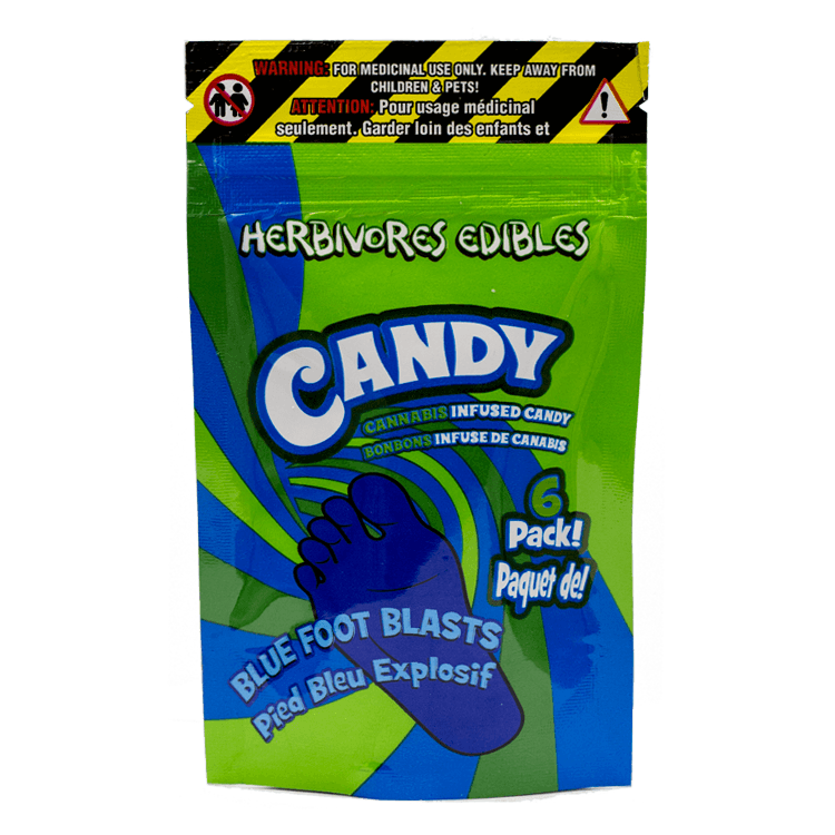 Herbivores Edibles – Blue Foot Blasts Gummies | BC Weed Edible Canada