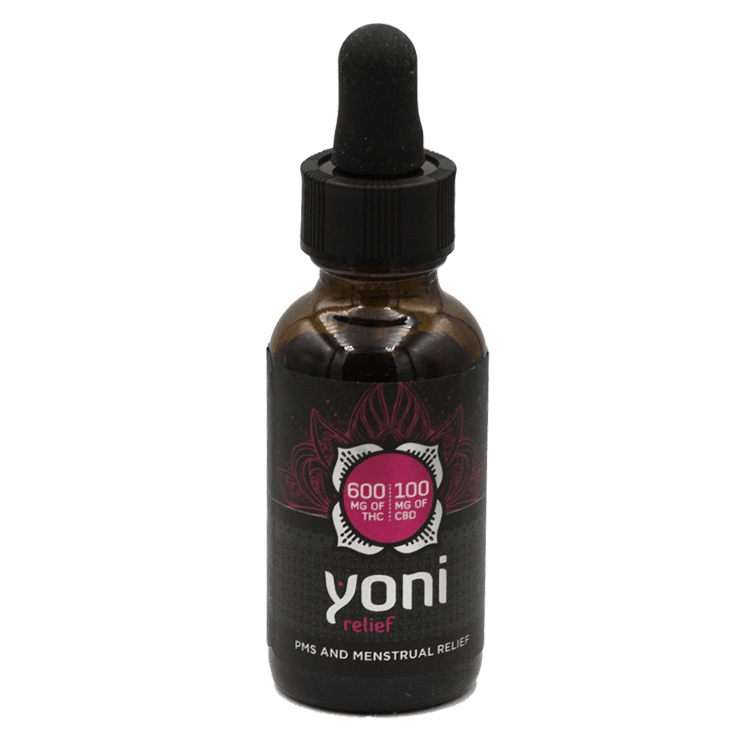 Yoni – PMS And Menstrual Relief Tincture 600mg THC/ 100mg CBD | BC Weed Edible Canada