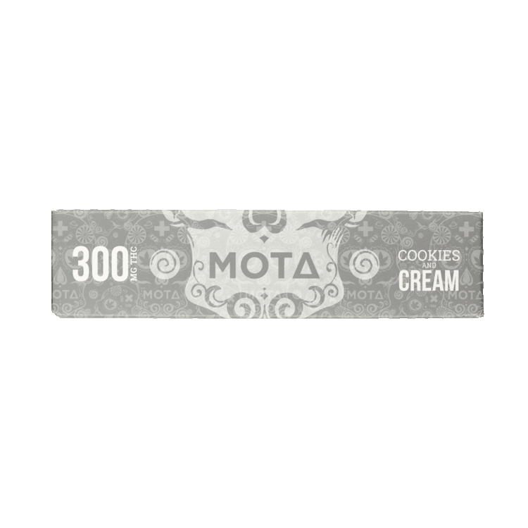 MOTA Edibles – Cookies and Cream Bar – 300mg | BC Weed Edible Canada