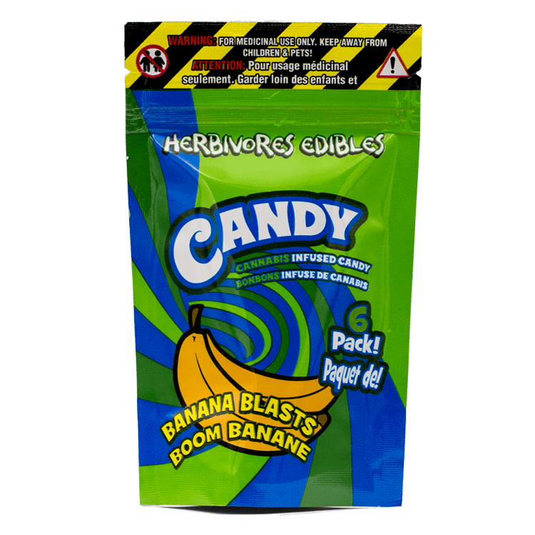 Herbivores Edibles – Banana Blasts Gummies | BC Weed Edible Canada