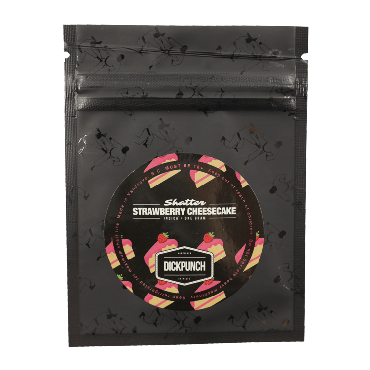 Dickpunch Extracts – Strawberry Cheesecake (indica) – 1g | BC Weed Edible Canada