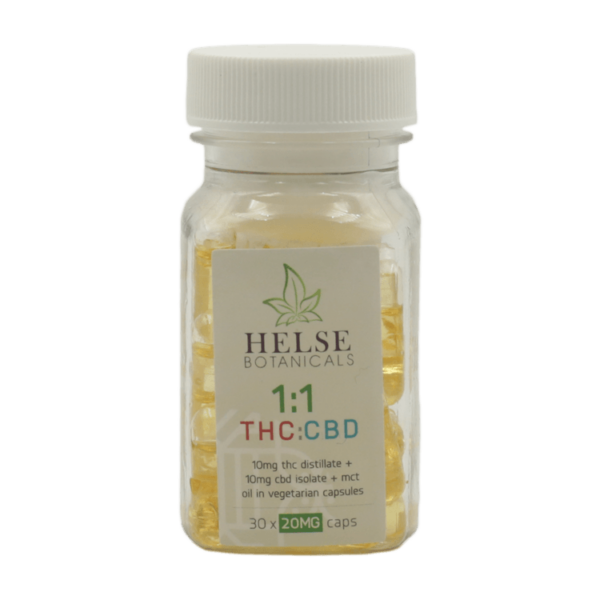 Helse Botanicals – 1:1 THC/CBD Capsules | BC Weed Edible Canada