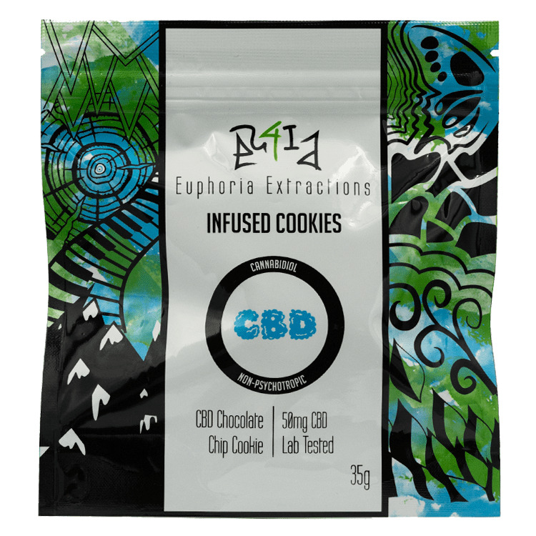 Euphoria Extractions – CBD Cookie – 50mg | BC Weed Edible Canada