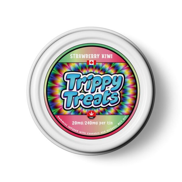 Trippy Treats – Strawberry Kiwi Gummies – 240mg THC | BC Weed Edible Canada