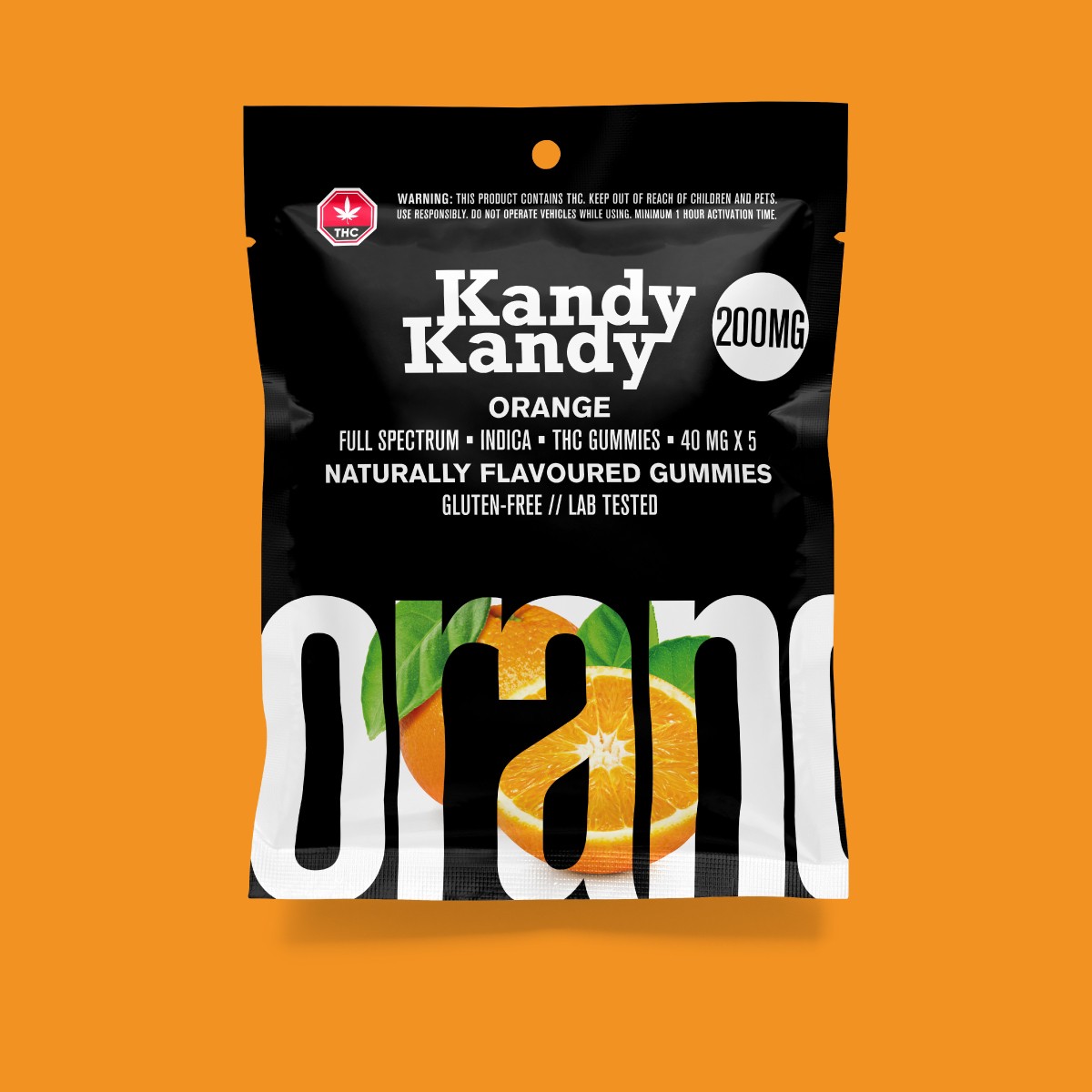 Kandy Kandy – Orange Gummies | BC Weed Edible Canada