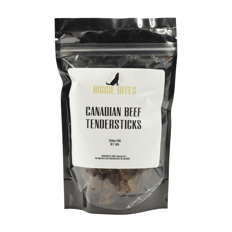 Biggie Bites – Canadian Beef Tendersticks – 250mg CBD | BC Weed Edible Canada