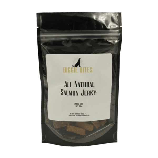 Biggie Bites – All Natural Salmon Jerky – 250mg CBD | BC Weed Edible Canada