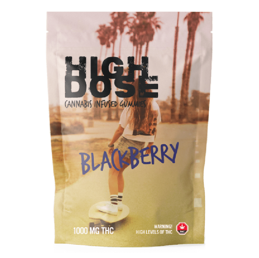 High Dose – edibles Infused Gummies – Blackberry – 1000mg/1500mg | BC Weed Edible Canada