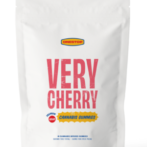 Onestop – Very Cherry THC Gummies 500mg | BC Weed Edible Canada