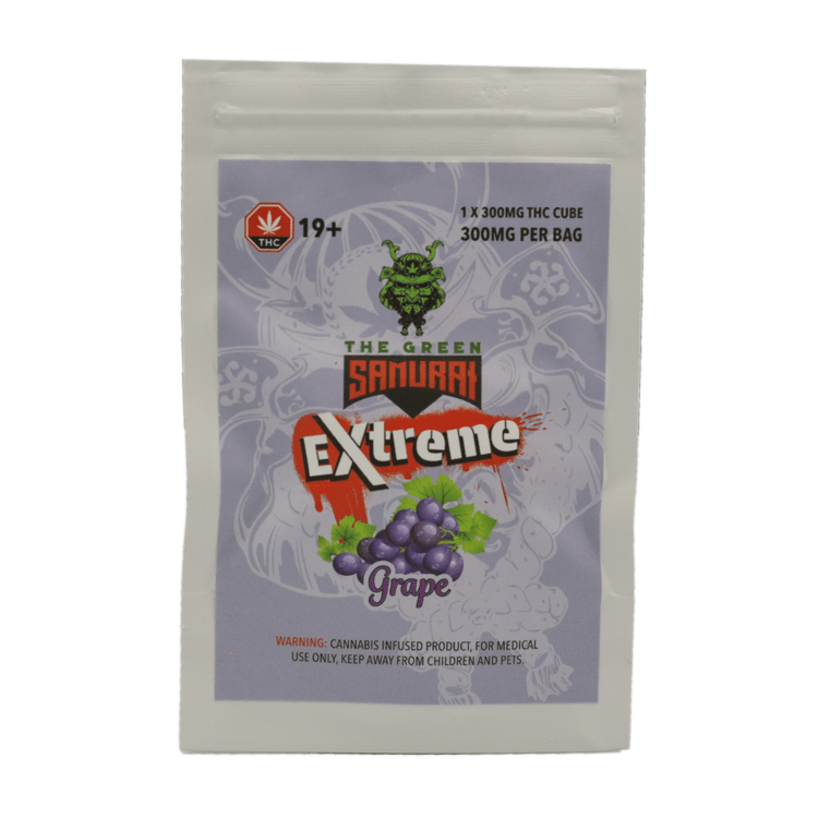 Green Samurai Extreme – Grape Gummy – 300mg THC | BC Weed Edible Canada