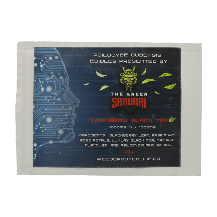 The Green Samurai – Raspberry Black Tea – 1000mg | BC Weed Edible Canada